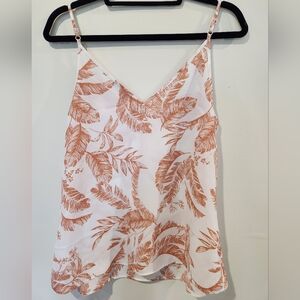 Primark Tropical Print Camisole in White and Orange